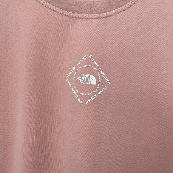 NWOT The North Face Womens Large Himalayan Bottle Short Sleeve Pink Logo T-Shirt - Picture 6 of 16